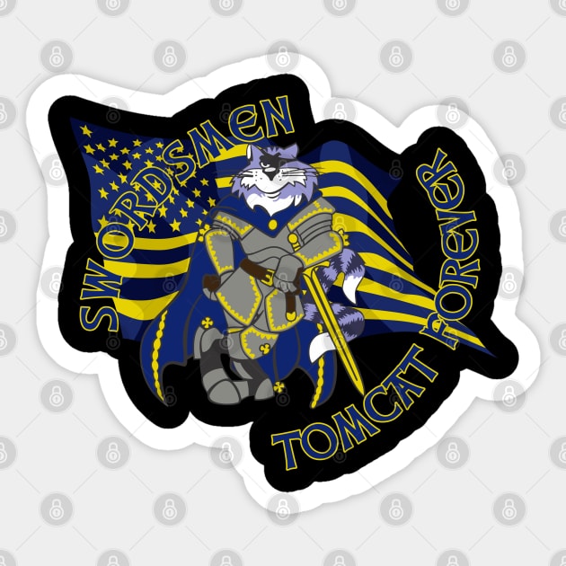 Tomcat Forever Swordsmen Sticker by MBK